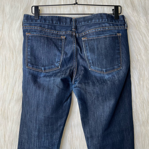 J.Crew Womens Toothpick Ankle Skinny Jeans Blue Pockets Dark Wash Mid Rise 29 - Picture 7 of 9